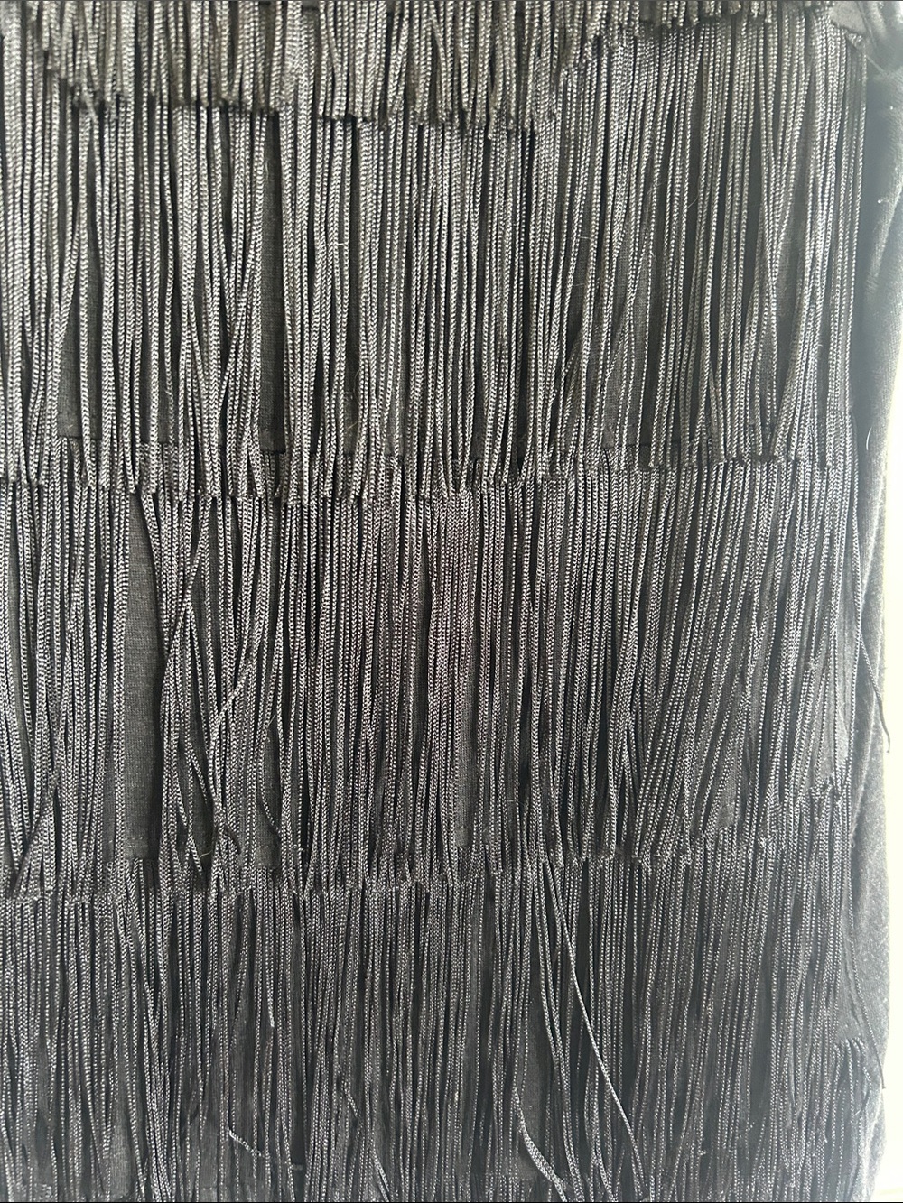 Club Monaco Black Fringe Top - Picture 5 of 5